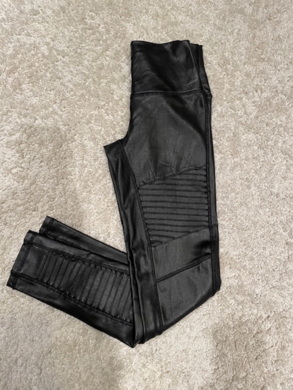 7  For All Mankind faux leather leggings